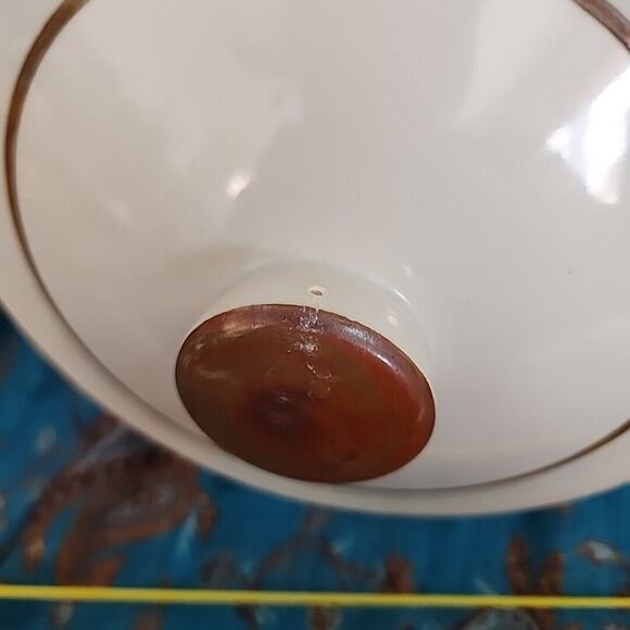 Vtg Sierra Stoneware Simplicity Round Covered Serving Bowl 9.5" X 4.5" Brown - Picture 13 of 14